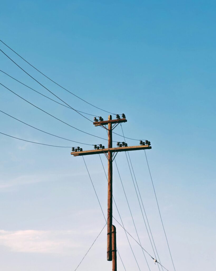 pilonne électrique moyenne tension